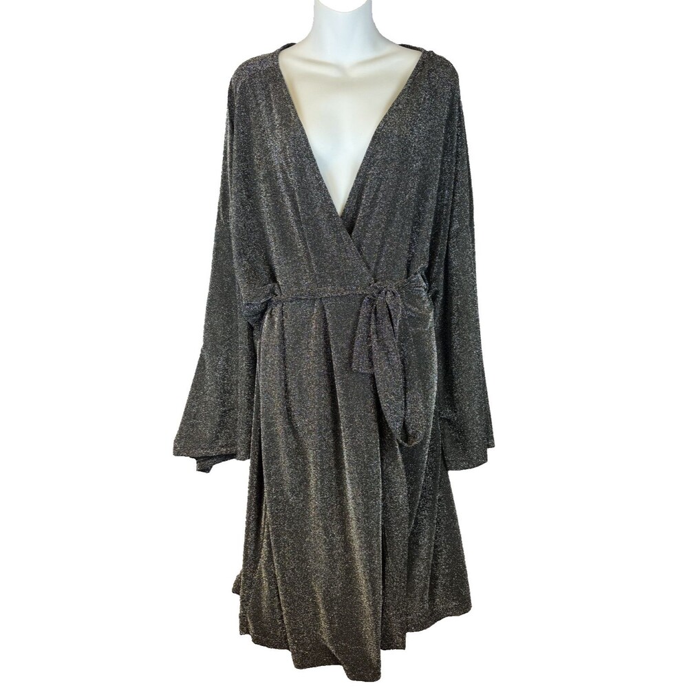Hayden Black & Silver Shimmer Duster | 2X | New with Tags - Picture 1 of 16